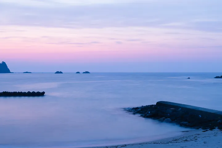 切浜の海・夕景